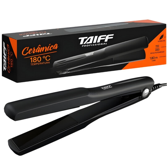 Chapinha Prancha Taiff Clássica Cerâmica Preta B07W7TW9Y8