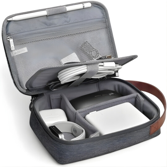 Bolsa Organizadora Wiwu Tech Pouch Poliéster Preto 12 Bolsos