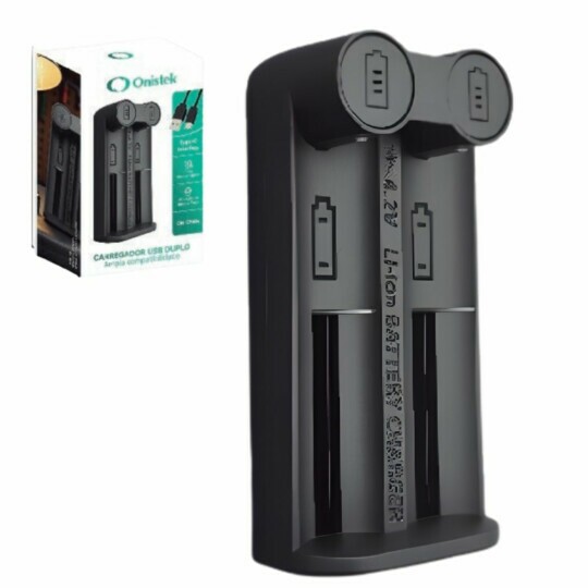 Carregador de Pilhas e Baterias AA e AAA Indicador LED CP604