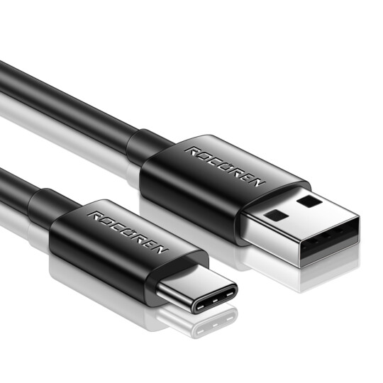 Cabo USB C Rocoren Jianyi Series USB A para C 3A 1M - RCCXAT-JY01