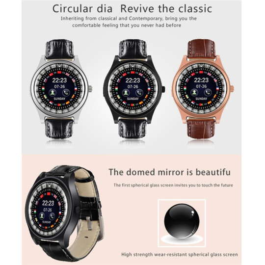 Relógio Inteligente Smartwatch Bluetooth Gear com slot para Catão de Memória e Chip Android e IOS - RX68