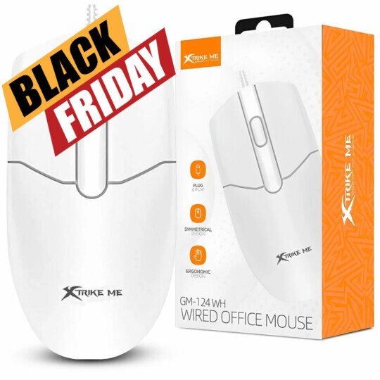 Mouse Office Escritório Xtrike-ME GM-124 WH Branco 1000dpi