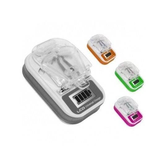 Carregador Universal De Bateria Celular Carga Externa com Visor LCD - Y-100 Reling