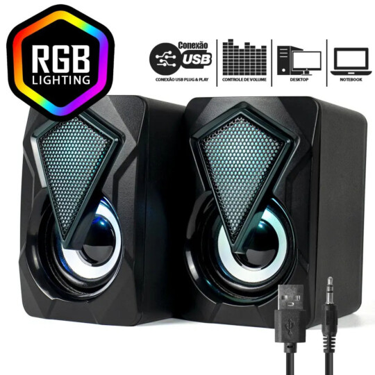Caixa de Som Gamer Smart 6W Exbom 03860 - CS-C20