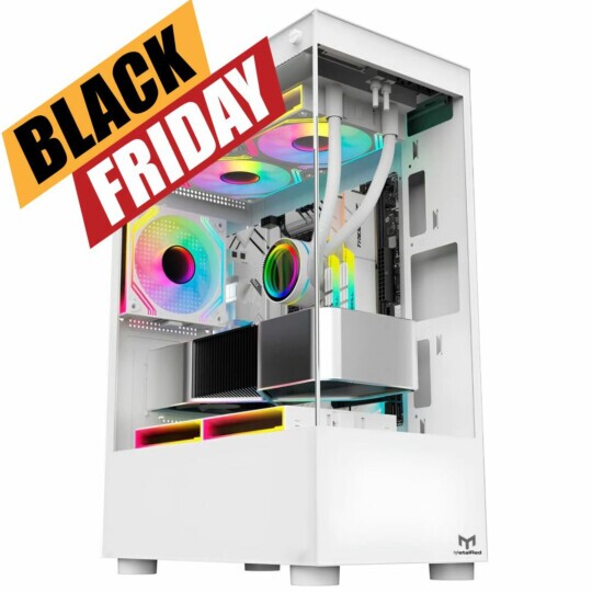 Gabinete Micro-ATX Gamer Stellar Mini MetalRed M8 Sem Fans - Branco