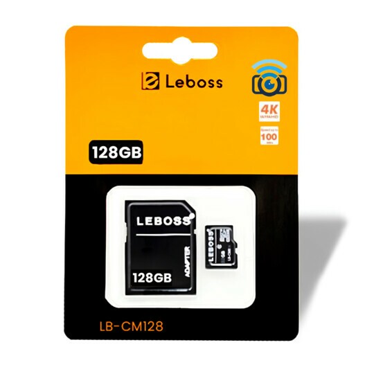 Cartão De Memória 128Gb Micro SD/TF LEBOSS - LB-CM128