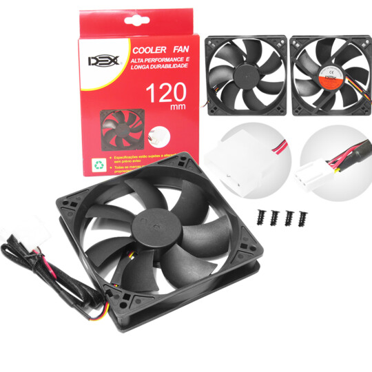 Cooler Fan 120mm para Gabinete Alta Performance 12V Dex - DX-12C