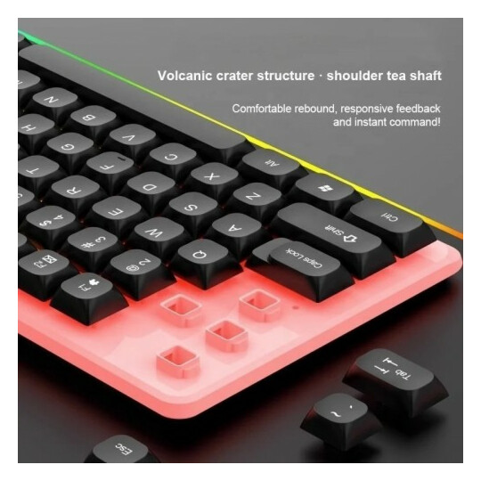 Teclado Gamer RGB Iluminado cabo 1,5 LEHMOX LEY-2088