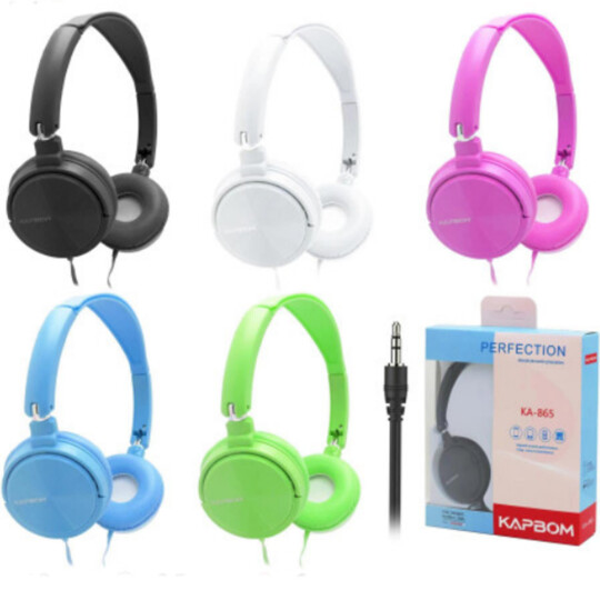 Headphone Com fio P2 3.5mm Colorido Kapbom - KA-865