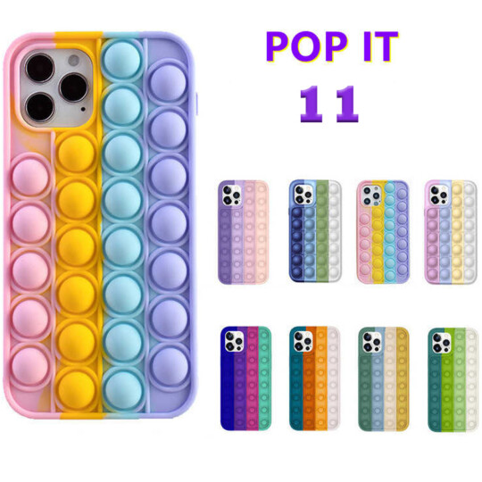 Capa para Iphone 11 Anti Stress Silicone Flexível Pop It - 11