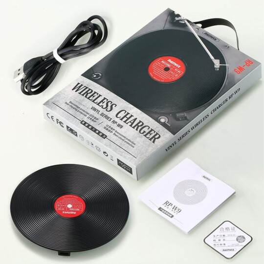Vinil Carregador Qi Sem Fio Ultra-fino Universal Remax - RP-W9