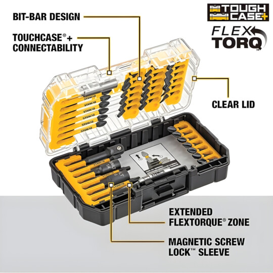 Conjunto de 40 peças Impact Ready® Flextora Dewalt DWA2T40IR