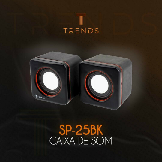 Kit 10 UN Caixa de Som para Computador e Notebook Conexão P2 + Usb - SP-25BK