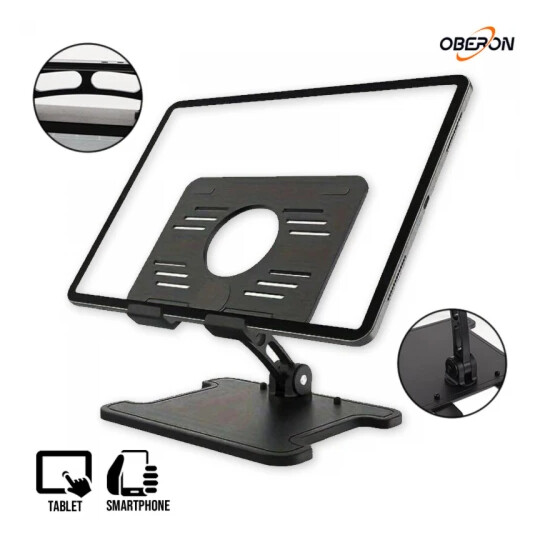 Suporte Universal de Mesa Para Smartphone ou Tablets Oberon OR-SP18