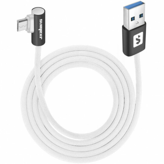 Cabo Usb para V8 Ponta 90° Acabamento Emborrachado Sumexr - SS-B9-V8