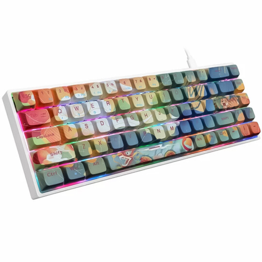Teclado Mecanico Gamer Estampado com RGB e Switch Outemu Brown - TE-BKL002