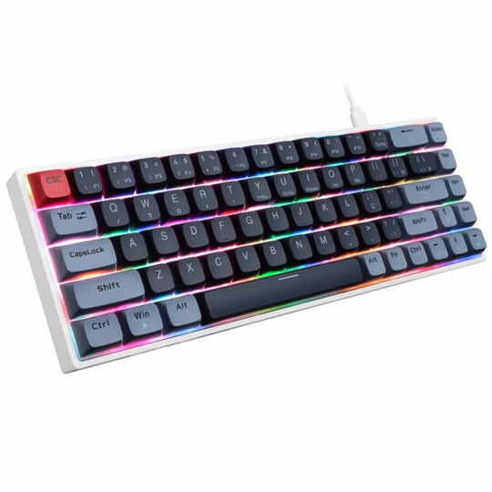 Teclado Mecânico Gamer Switch Outemu RED com Led RGB REVENGER - TE-BKL003 BP