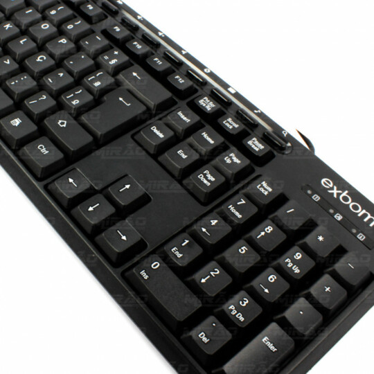 Teclado Multimídia Abnt II Padrão Brasileiro Exbom - BK-140M