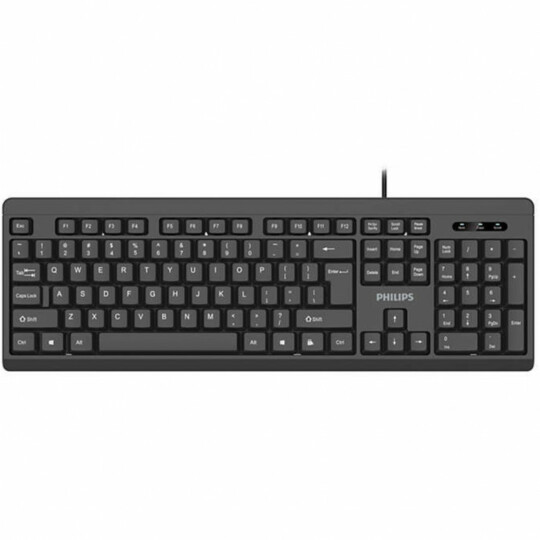 Teclado USB Padrão Design Compacto Philips - K224/SPK6224
