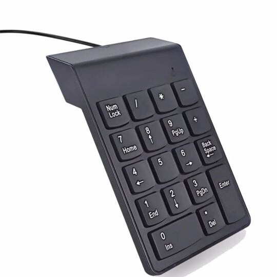 Teclado Numérico Com Fio USB 2.0 18 Teclas EXBOM - BK-N30
