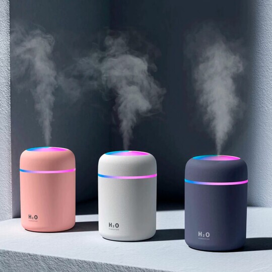 Mini Umidificador Difusor Aromatizador Com Led RGB - AN-JS01