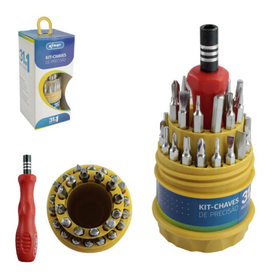 Kit de Chaves de Precisão 31 em 1 Multiuso Knup - KP-AA023