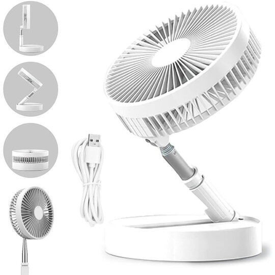 Ventilador Portátil de Mesa USB Dobrável 20-80cm INOVA - FAN-12376