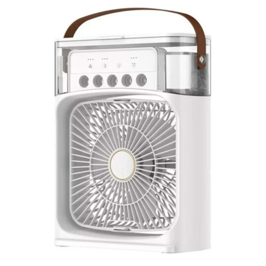 Ventilador Portátil e Umidificador de Ar USB 10W Led 600ml - MF1002