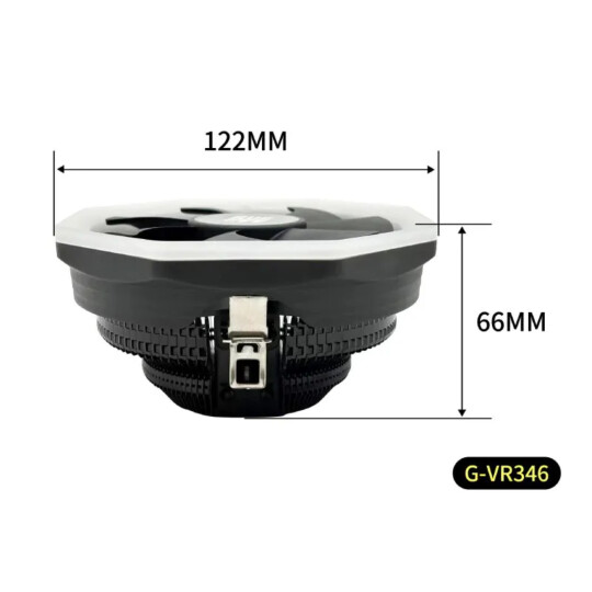 Cooler Fan para Processador Intel AMD 1500rpm 120mm Revenger G-VR346