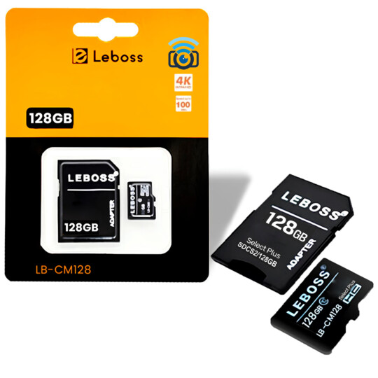 Cartão De Memória 128Gb Micro SD/TF LEBOSS - LB-CM128