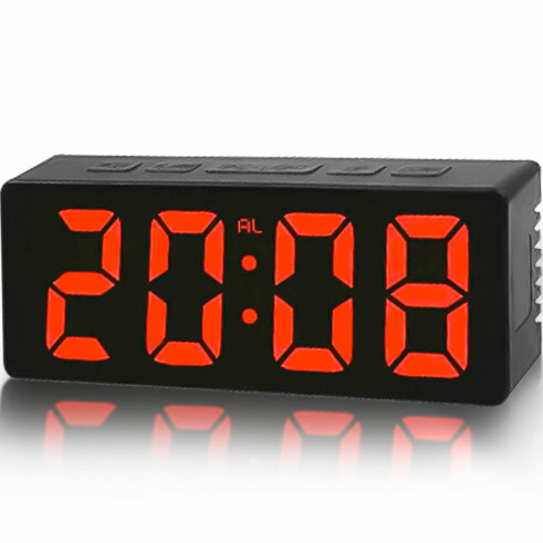 Relógio Digital de Mesa LED com Despertador - KA-7052