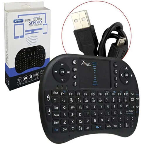 teclado sem fio, botão de troca de modo 2,4 GHz touchpad sem fio ultra mini  fino usb recarregável melhora a velocidade de digitação para x caixa de