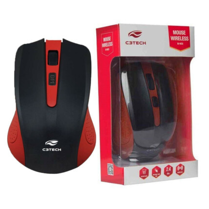 Mouse Sem Fio C3tech Wireless Rc/nano 1000DPI - M-W20RD
