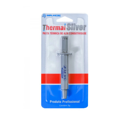 Pasta térmica de Alta Condutividade 5g Thermal Silver - 5G Blister