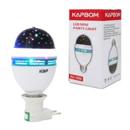 Lâmpada LED Giratória para Efeitos de Luz E Festa Kapbom - KA-1066