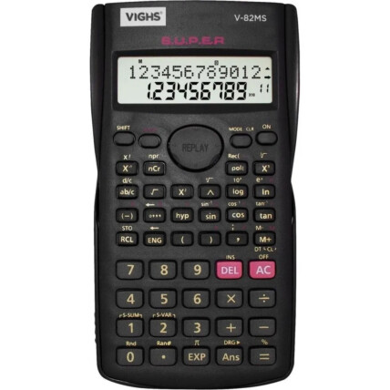Calculadora Científica 240 Funções 12 Dígitos VIGHS - V82MS PT