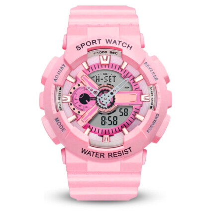 Relógio Esportivo Feminino Digital Analógico Resistente À Água KNUP - KP-SW42