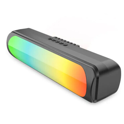 Caixa de Som Soundbar Bluetooth 12W Usb com Led RGB GRASEP - D-Y22