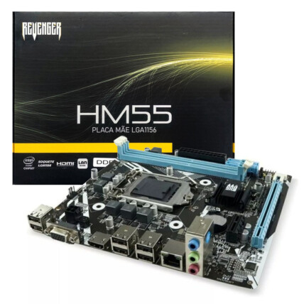 Placa Mãe para Intel LGA1156 2x DDR3 6 Usb Vga/Hdmi - G-HM55 / KP-HM55