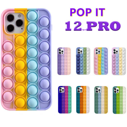 Capa para Iphone 12 Pro Anti Stress Silicone Flexível Pop It - 12PRO