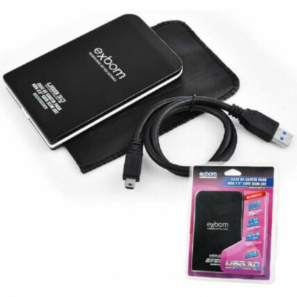 Case P/ HD Externo USB 2.5 Sata 2.5 USB Exbom - CGHD-30