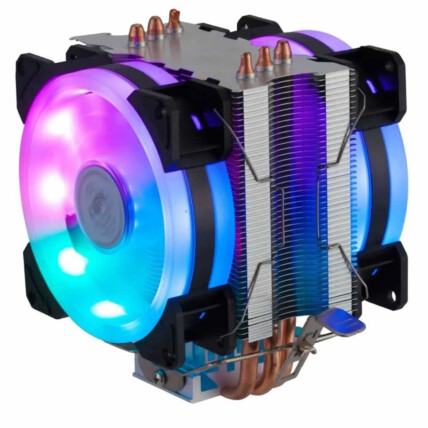 Cooler Gamer para Processador Intel e AMD Duplo com Led RGB Dex - DX-9107D