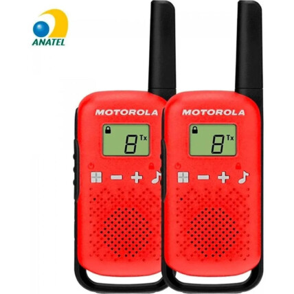 Rádio Comunicador Talkabout até 25km Vermelho MOTOROLA - T110BR