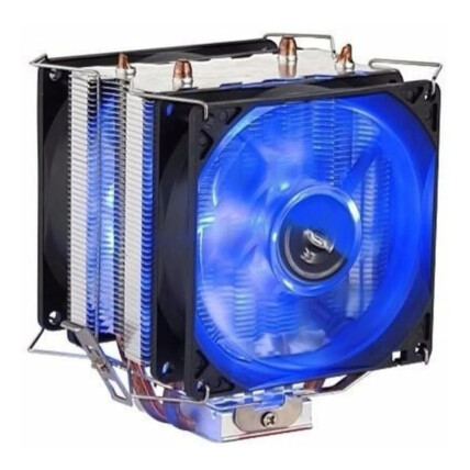 Cooler Fan Duplo Azul 100mm para Processador Intel e Amd Dex - DX-9100D