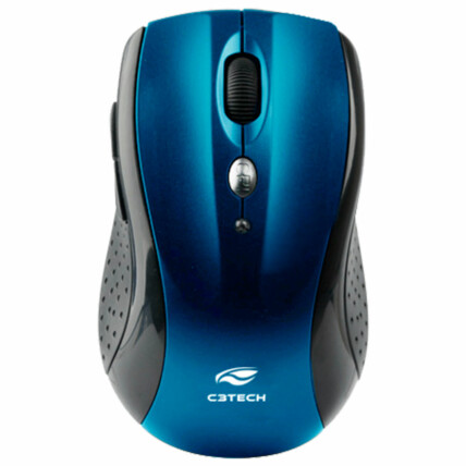 Mouse Sem Fio Wireless Rc/nano Azul C3Tech - M-W012BL V2