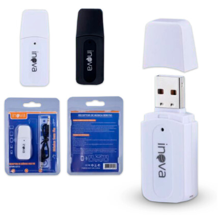 Adaptador Bluetooth para Som USB com Conexão P2 INOVA - BTMR-6313