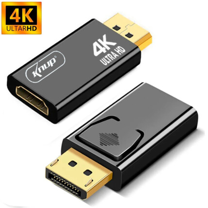 Adaptador Displayport para HDMI 4K Conversor KNUP - KP-5043/4K