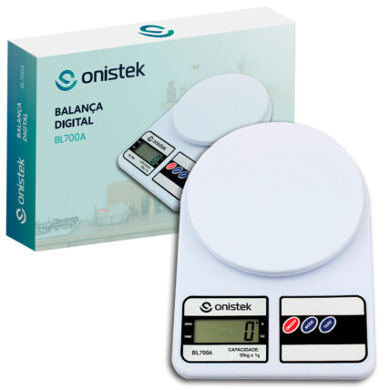 Balança Digital Cozinha 10Kg com Display Lcd ONISTEK - ON-BL700A
