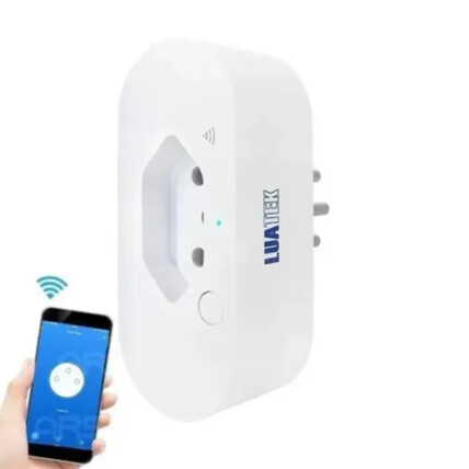 Adaptador de Tomada Inteligente Smart Home 10A Wi-fi Bivolt Luatek - LSTO-900