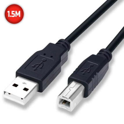 Cabo USB para Impressora 2.0 com 1.5 Metros GRASEP - D-5001 1.5M